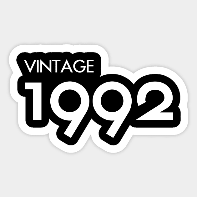 Vintage 1992 Gift 28th Birthday Party Sticker by Damsin